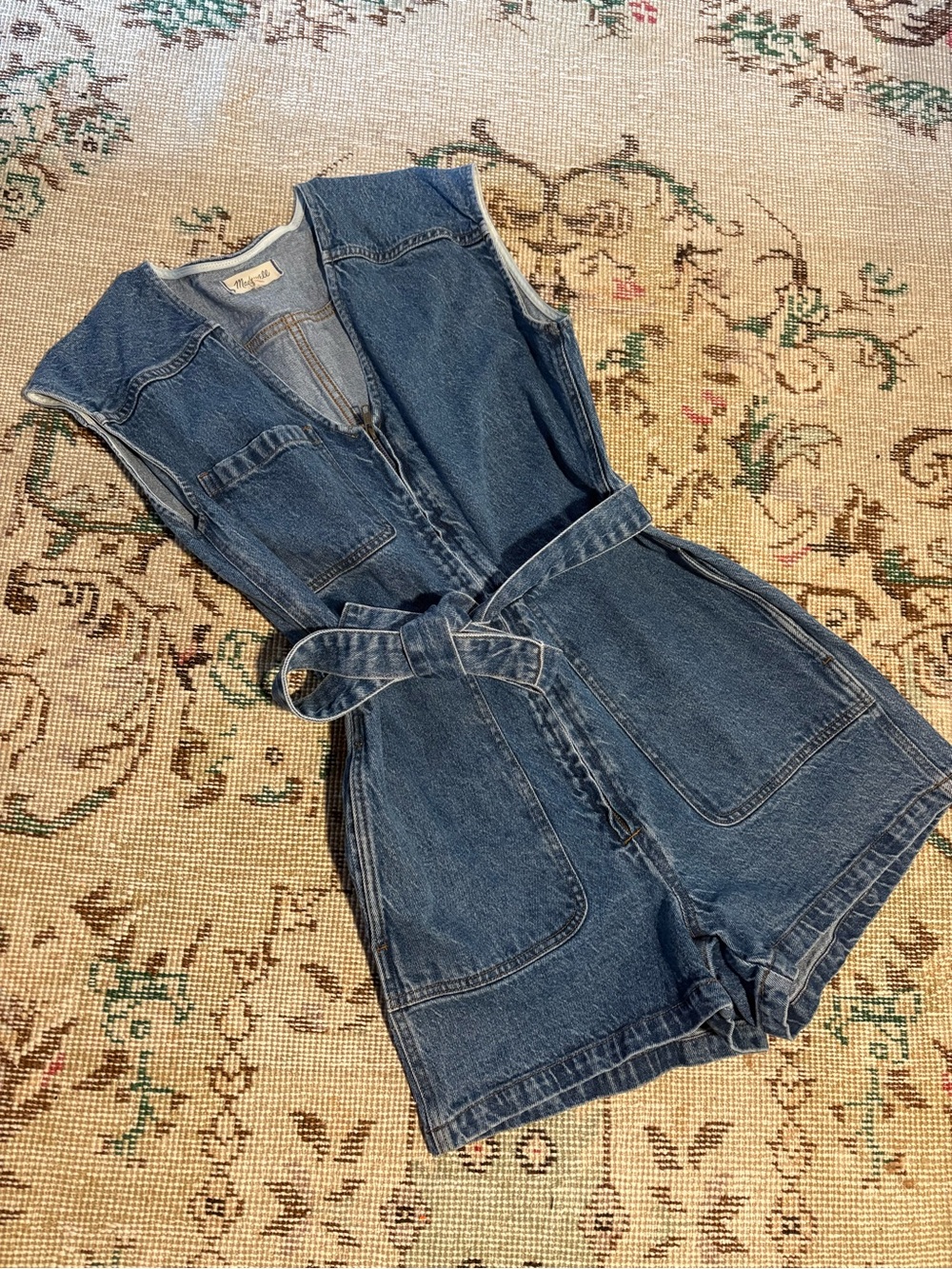 Madewell Light Blue Denim Tank Top